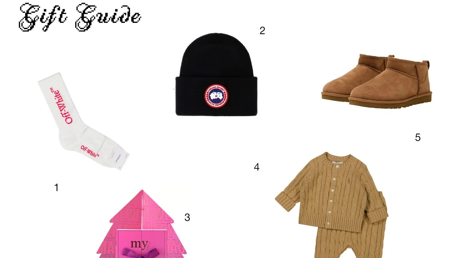 Giftguide sanne items