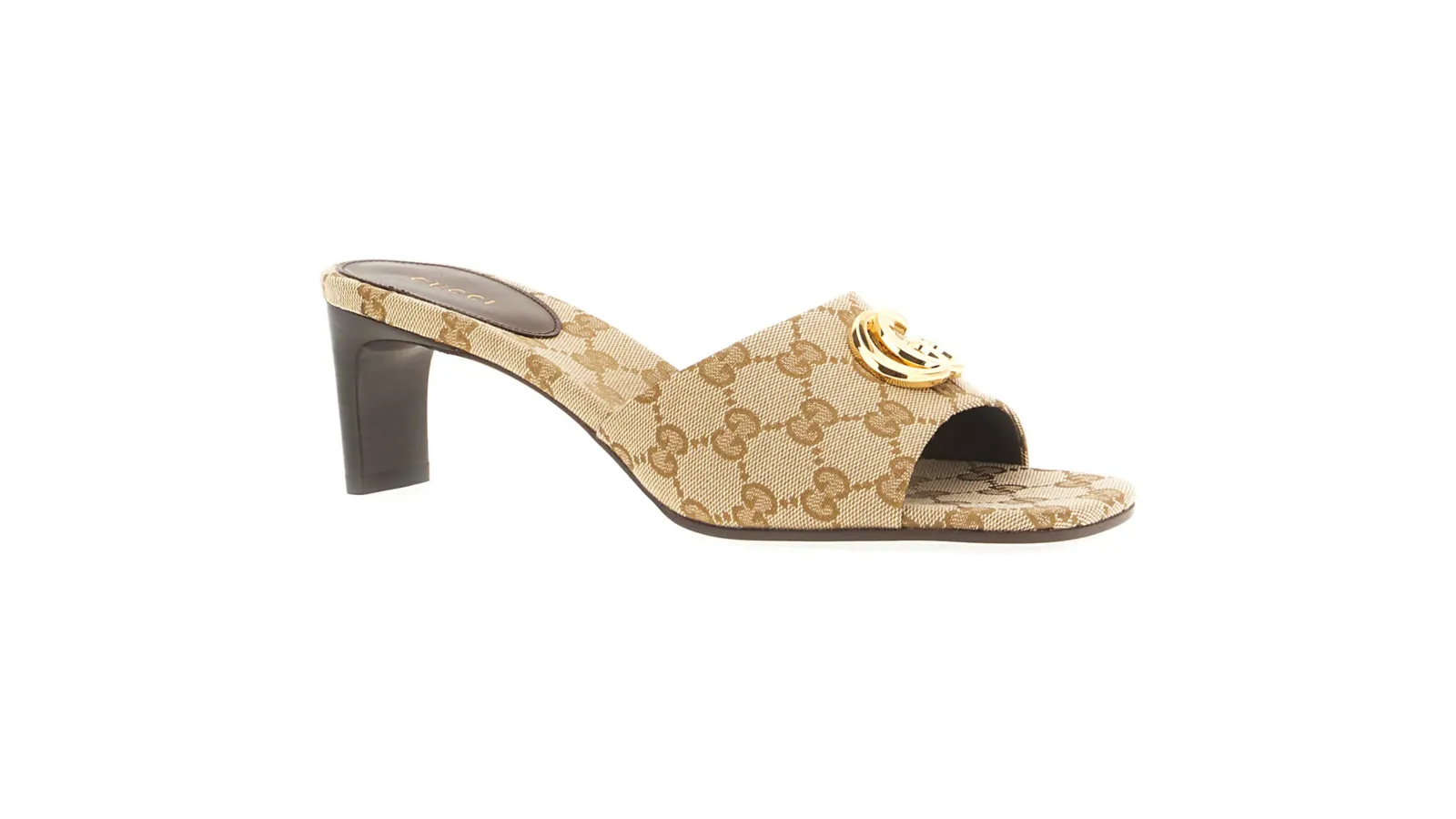 Gucci GG fabric mules met subtiel logo