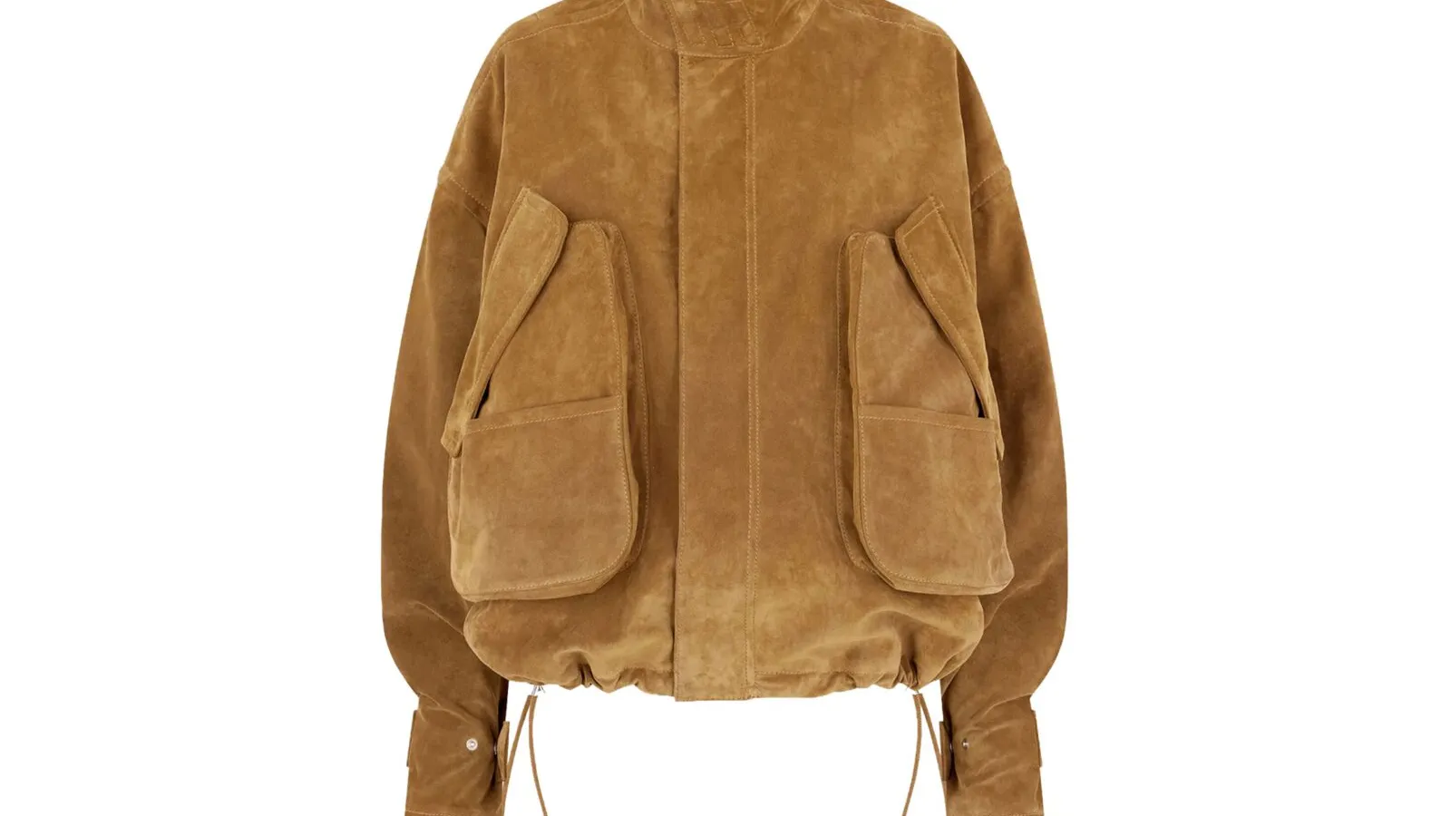 The Attico suède bomberjack in beige