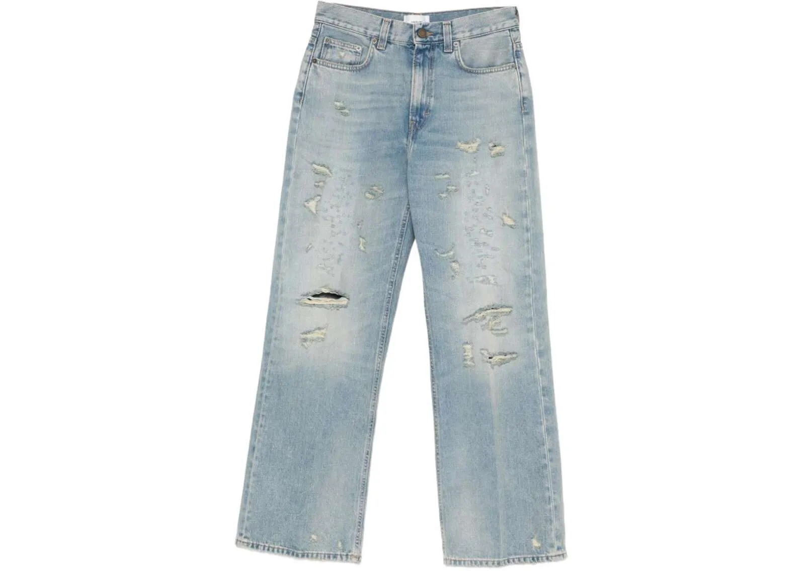 Haikure boyfriend jeans in light blue with a distressed effect