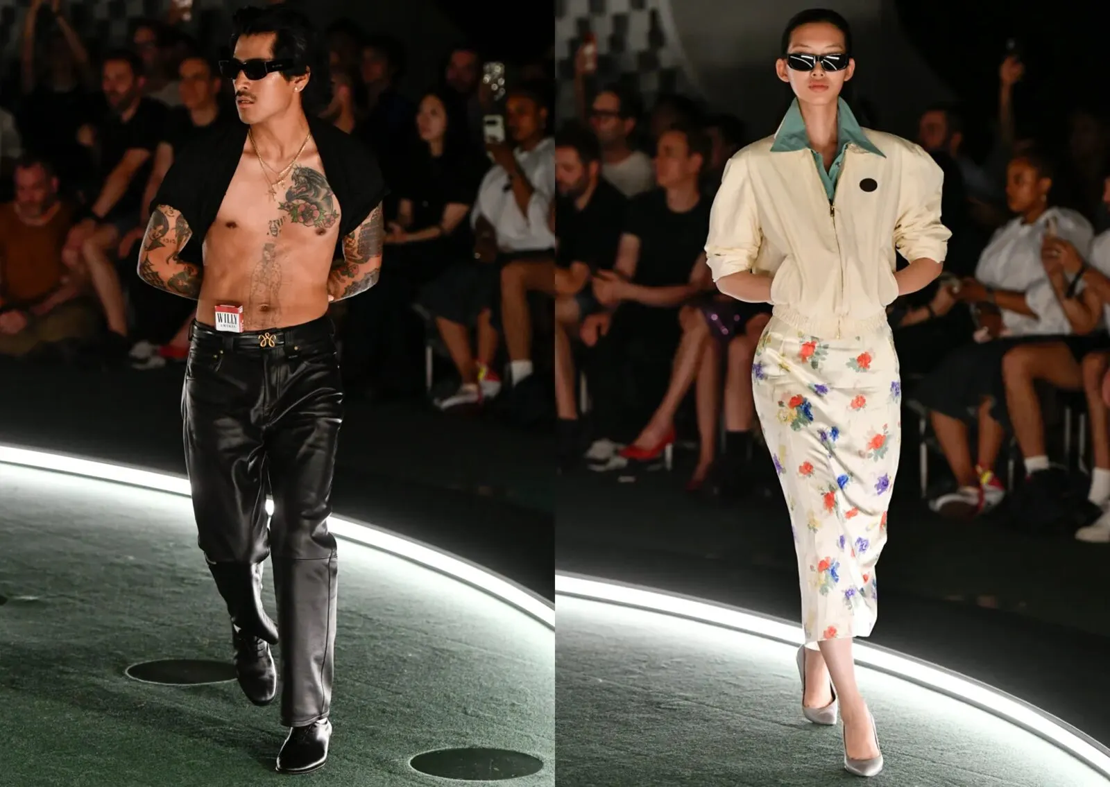 Willy Chavarria SS27 look in saturated colours from the Comunión collection