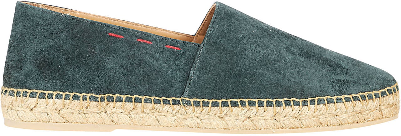 Kiton A048 Espadrilles Green Groen