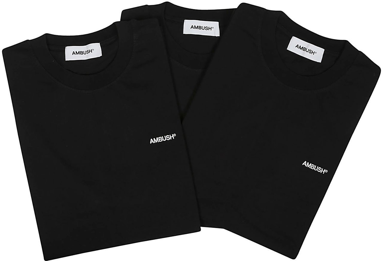 AMBUSH Tri-pack T-shirt Black Zwart