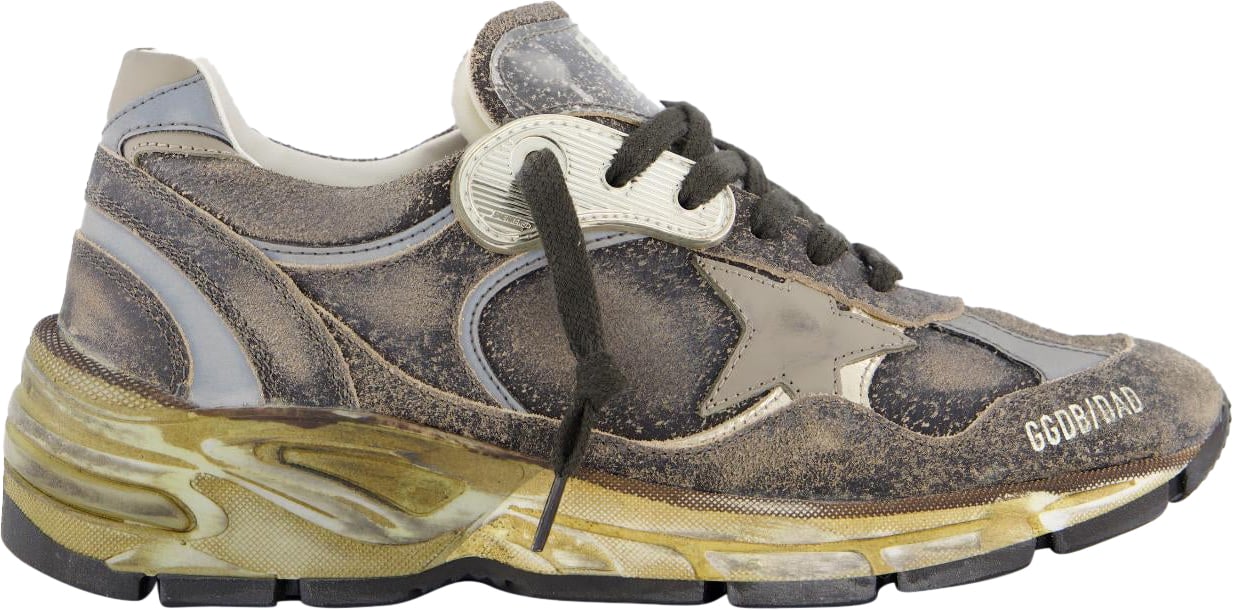 Golden Goose Dames Running Dad Sneaker Grijs Grijs