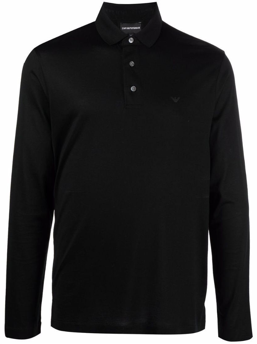 EA7 Emporio Armani Polo Shirt Nero Zwart