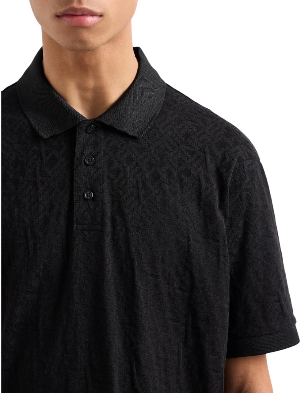Armani Exchange Heren Polo Zwart