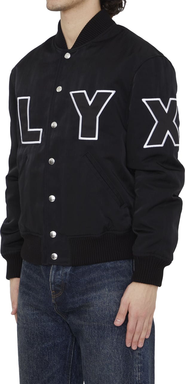 1017 ALYX 9SM Logo Varsity jacket Zwart