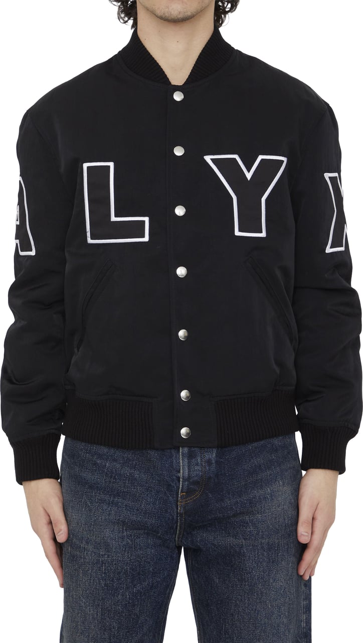 1017 ALYX 9SM Logo Varsity jacket Zwart