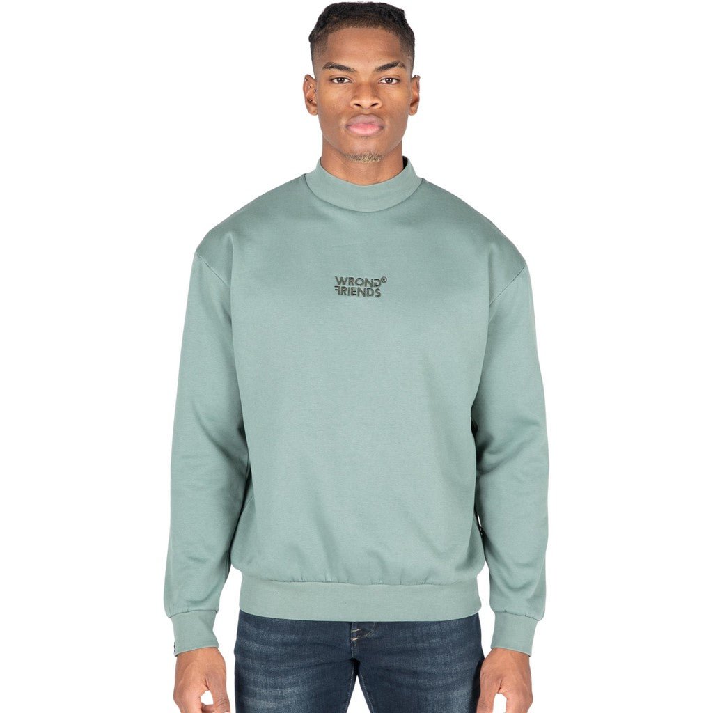 Wrong Friends BIRMINGHAM SWEATER - GREEN Groen