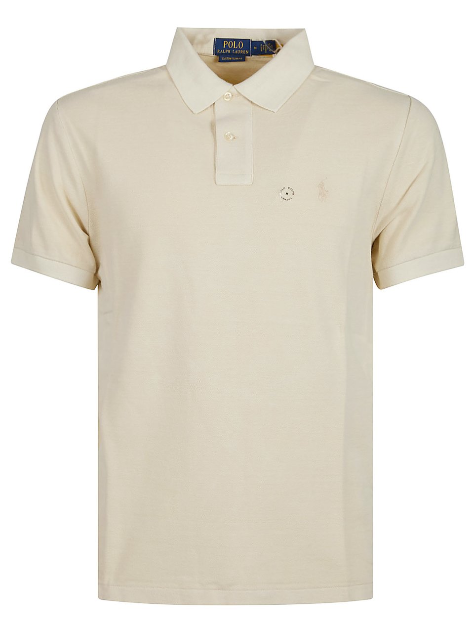 Ralph Lauren Short Sleeve Slim Polo Shirt Nude & Neutrals Beige