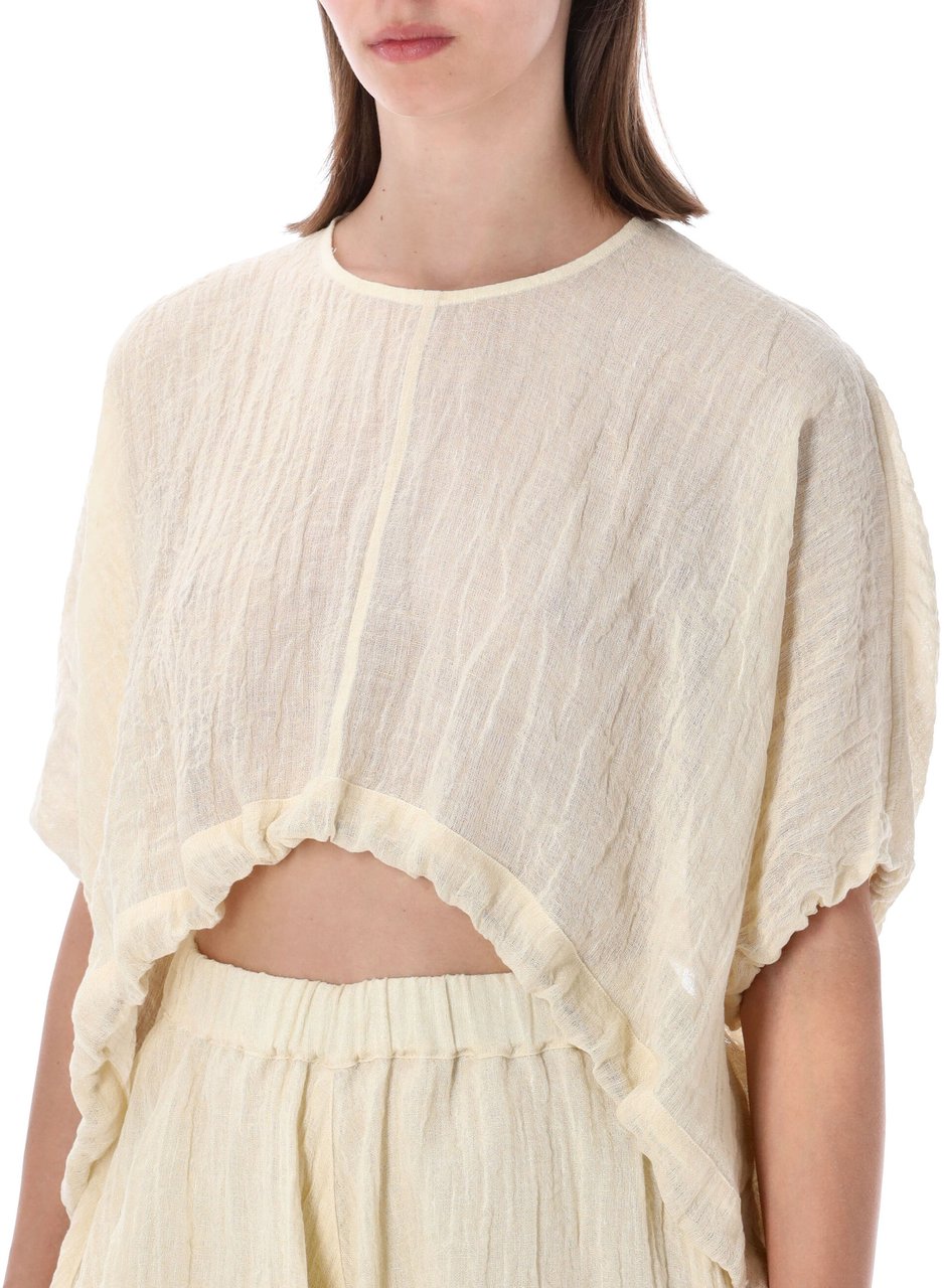 120% Lino Camicia Naturale Wit