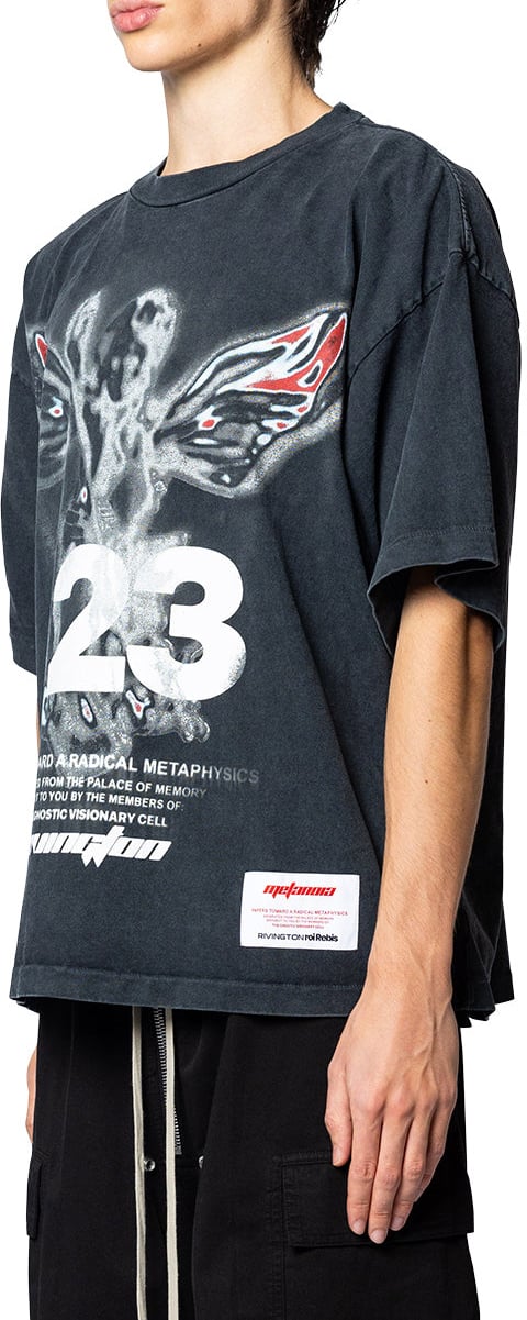 123 RIVINGTON IN TIMES LIKE THESE CVA TEE MECH BLACK / GREY Zwart