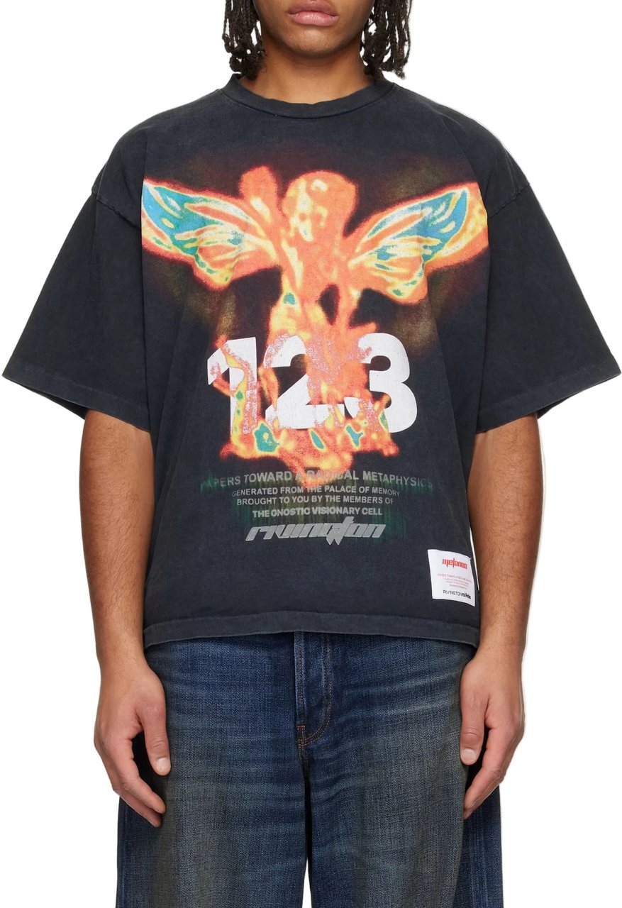 123 RIVINGTON IN TIMES LIKE THESE CVA TEE MECH BLACK ORANGE Divers
