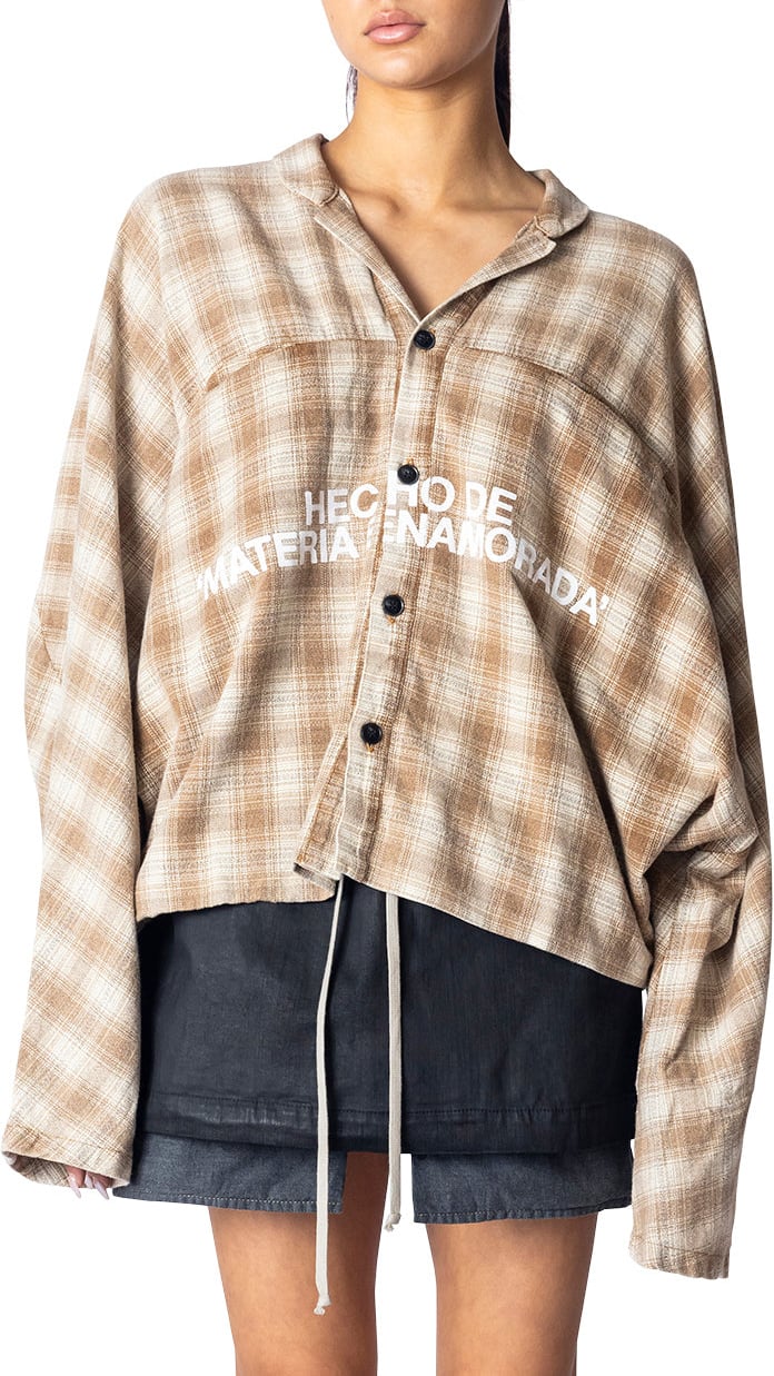 123 RIVINGTON MATERIA NAZARENE SHIRT TAN Bruin