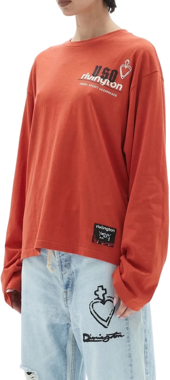 123 RIVINGTON MEMBERSHIP USO LS TEE RED Divers