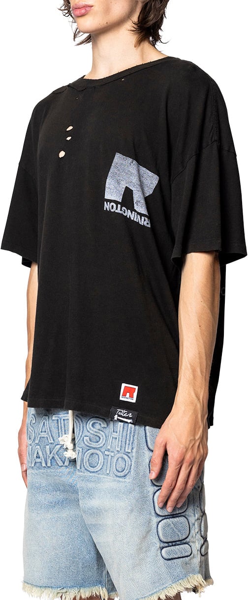 123 RIVINGTON NATURE OF MAN TEE WELDER BLACK Zwart