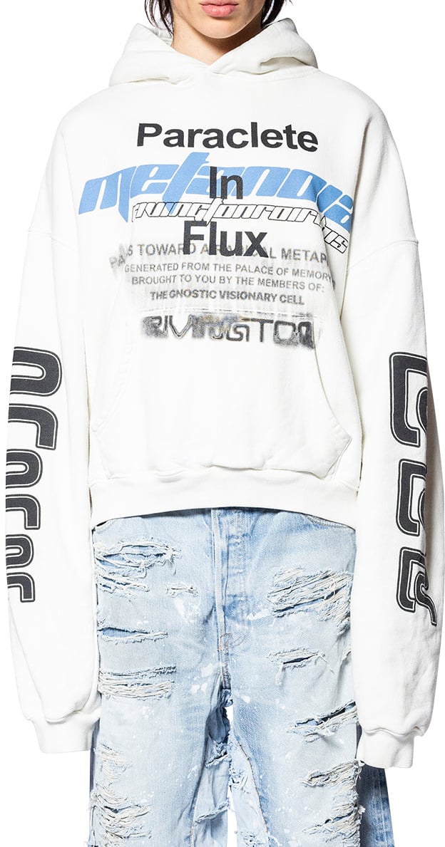 123 RIVINGTON PARACLETE CVA HOODIE MAX WHITE Wit
