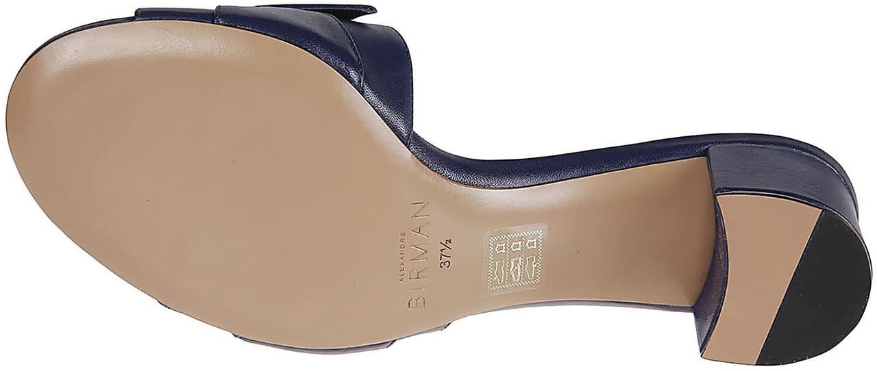 Alexandre Birman Maxi Clarita Block Mules Blue Blauw