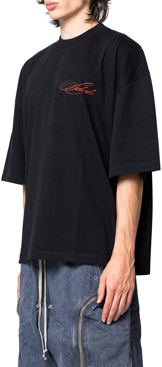 1313 SELAH BLOOD ROSE ROSARIO TEE BLACK Zwart