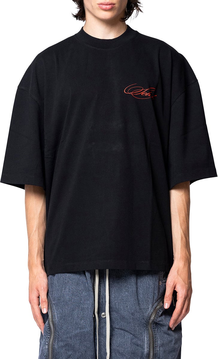 1313 SELAH BLOOD ROSE ROSARIO TEE BLACK Zwart