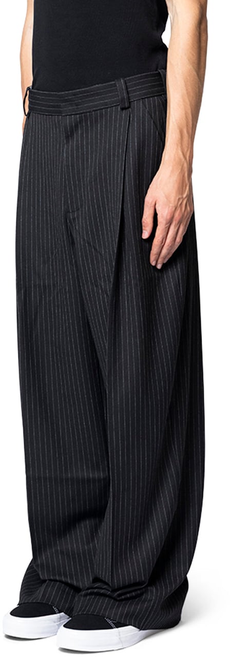 1313 SELAH PAPI SUIT PANT PINSTRIPE BLACK Zwart