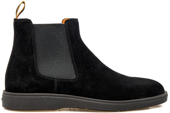 Santoni Instapschoen Zwart Zwart