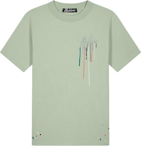 Malelions Men Painter T-Shirt Grijs