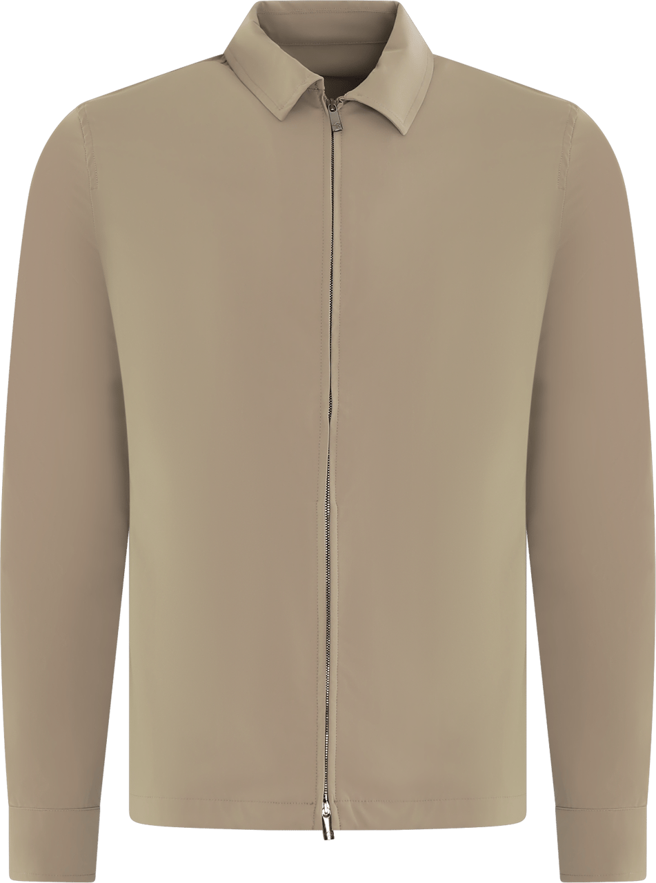 Valenza Heren Tech Stretch Overshirt Beige Beige