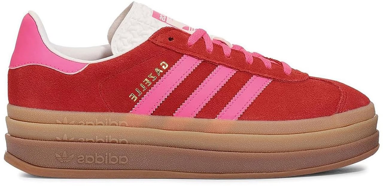 Adidas Adidas Gazelle Bold Collegiate Red / Lucid Pink Divers