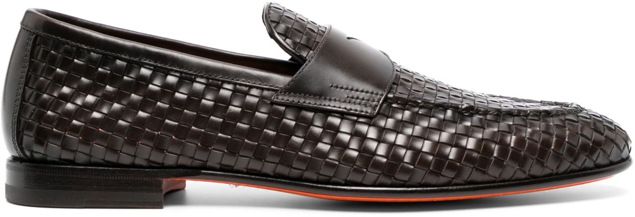 Santoni Instapschoen Bruin Bruin