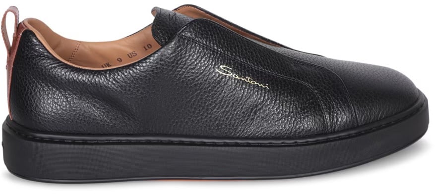 Santoni instapper zwart Victory Zwart