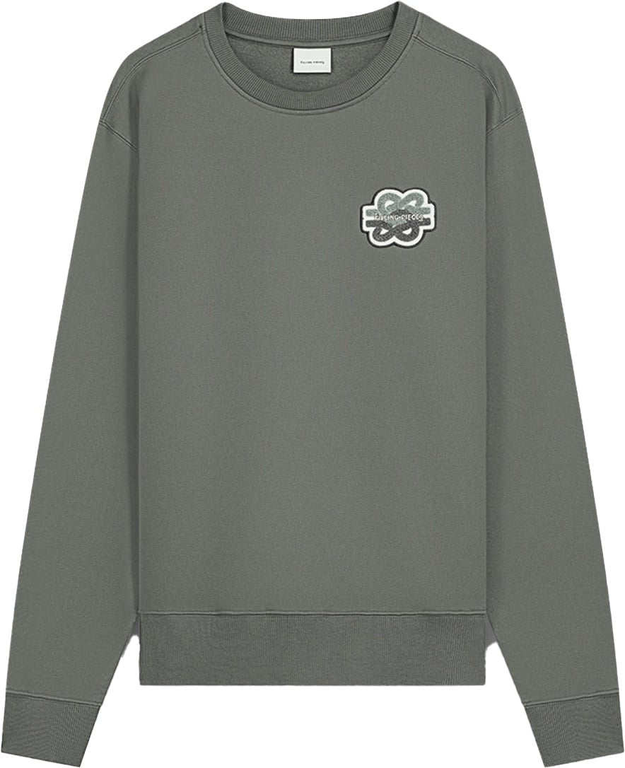 Filling Pieces Sweatshirt Gowtu Gunmetal Grijs