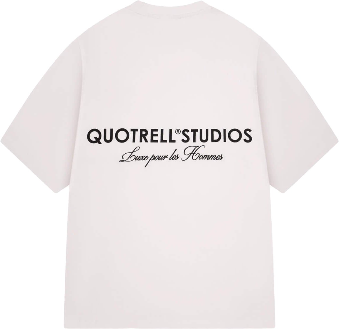 Quotrell Studios Tee | White/black Wit
