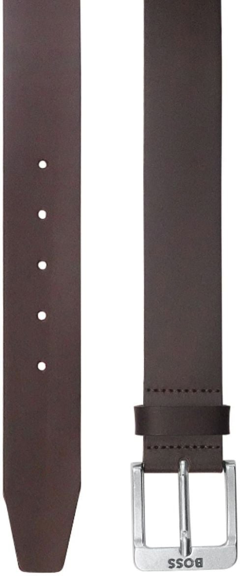 Boss BOSS Jemio Leather Belt Dark Brown Bruin