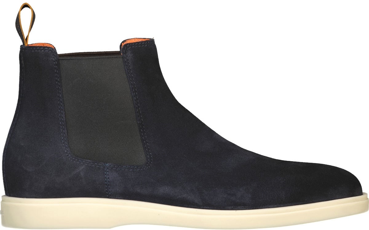 Santoni Instapschoen Blauw Blauw