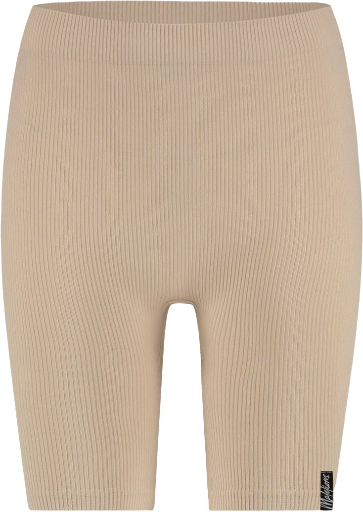 Malelions Malelions Women Ivy Rib Shorts Taupe