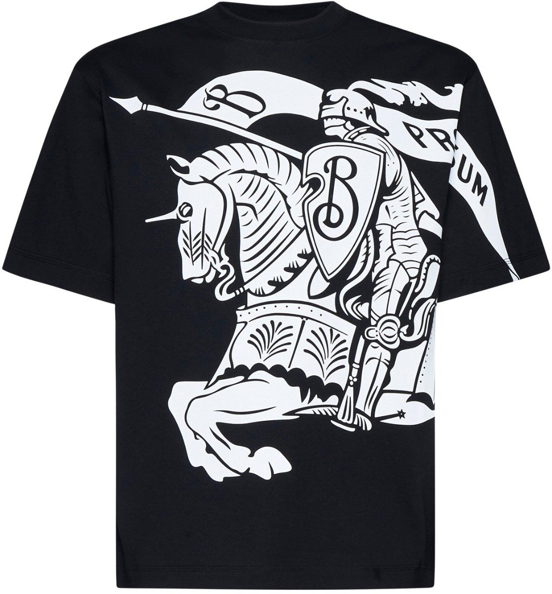 Burberry BURBERRY Black T-Shirts Zwart