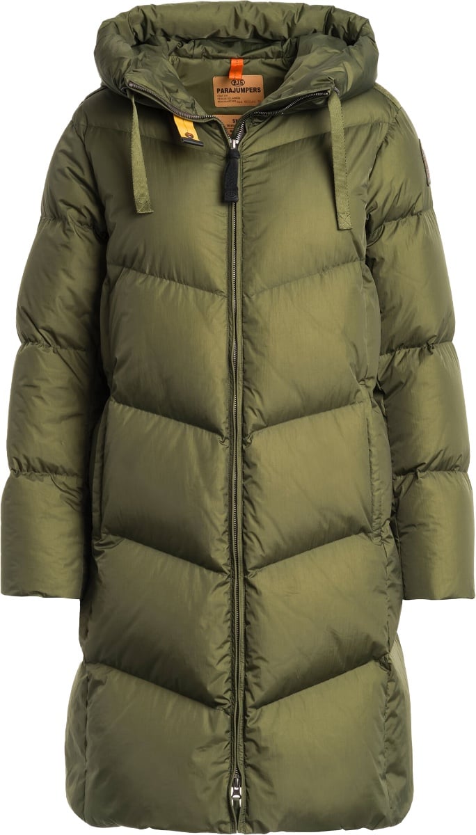 Parajumpers Rindou Hooded Down Coat Rosemary Groen
