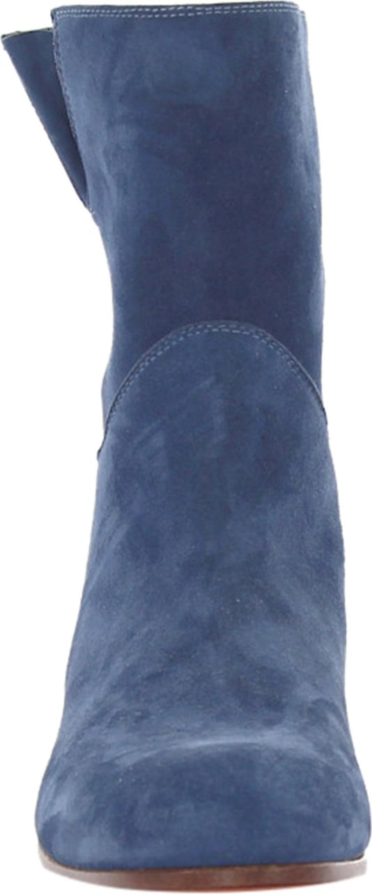 Santoni Women Boots Suede Blue - Oxana Blauw