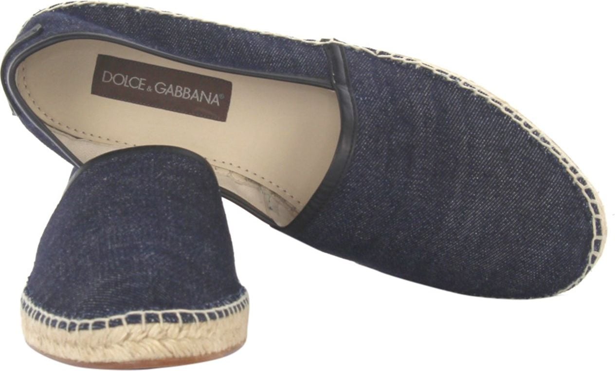 Dolce & Gabbana Men Espadrilles Jeans Blue - Tex Blauw