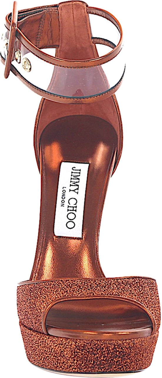 Jimmy Choo Women Platform Sandals - Lurex Oranje
