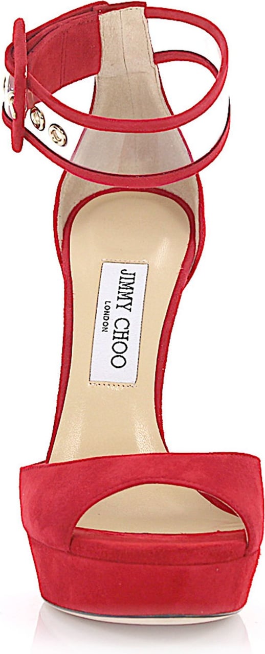Jimmy Choo Women Platform Sandals - Lurex Rood
