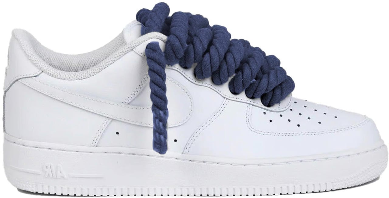 Nike Nike Air Force 1 Low Rope Laces Navy Custom Divers