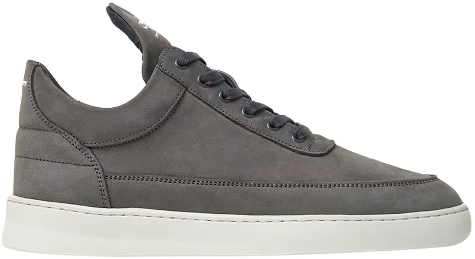 Filling Pieces Low Top Ripple Nubuck Dark Grey Grijs