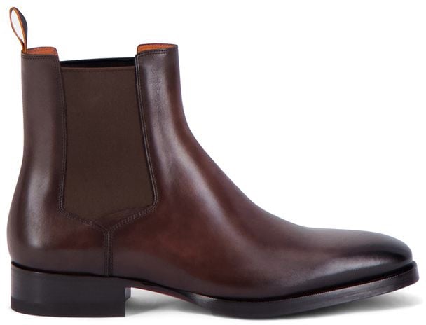 Santoni Instapschoen Bruin Bruin