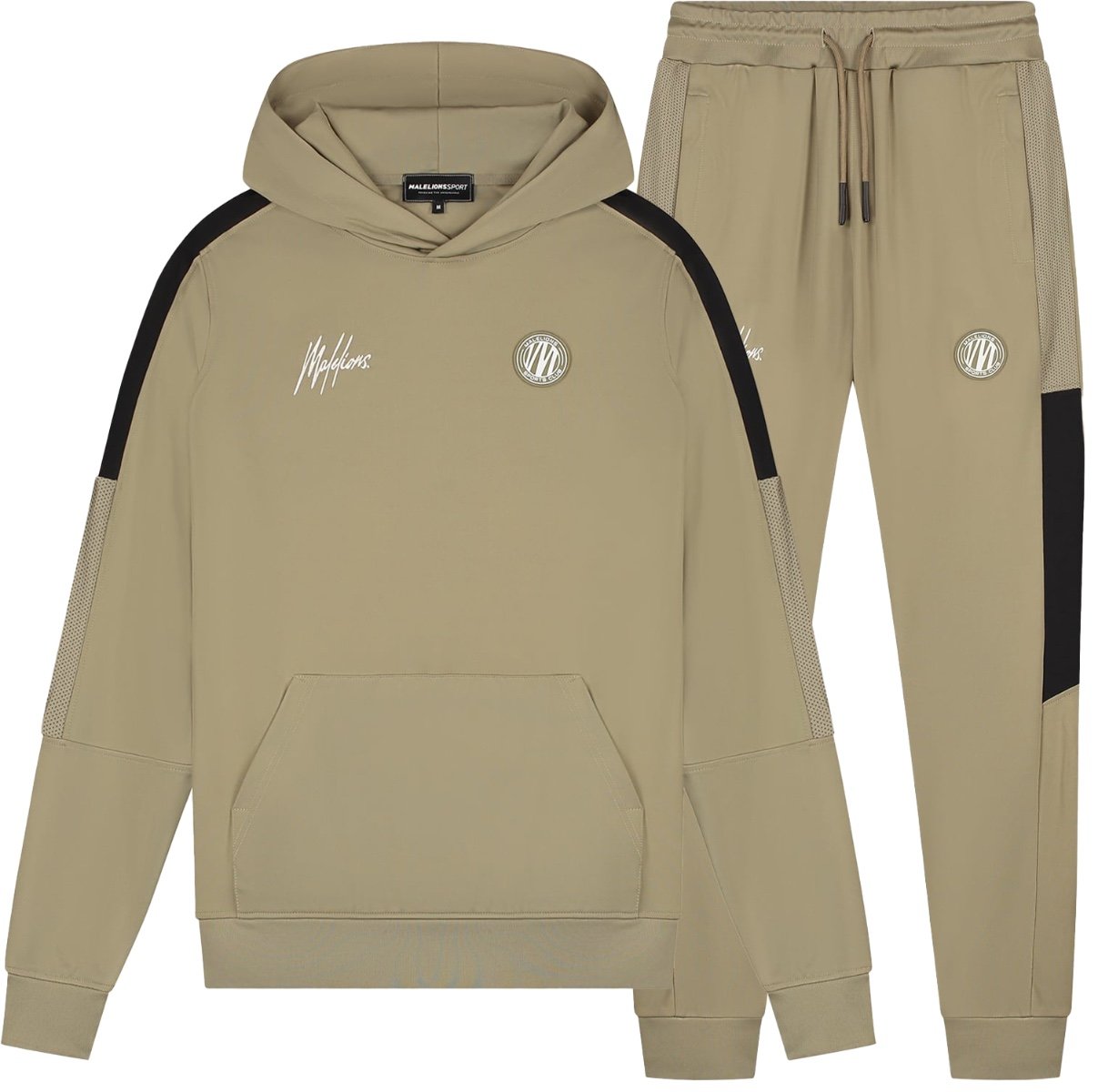 Malelions Malelions Sport Transfer Hooded Tracksuit Grijs