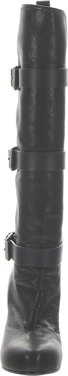 Giuseppe Zanotti Women Boots Calfskin Decorative Buckle Black - BROWNIE Zwart