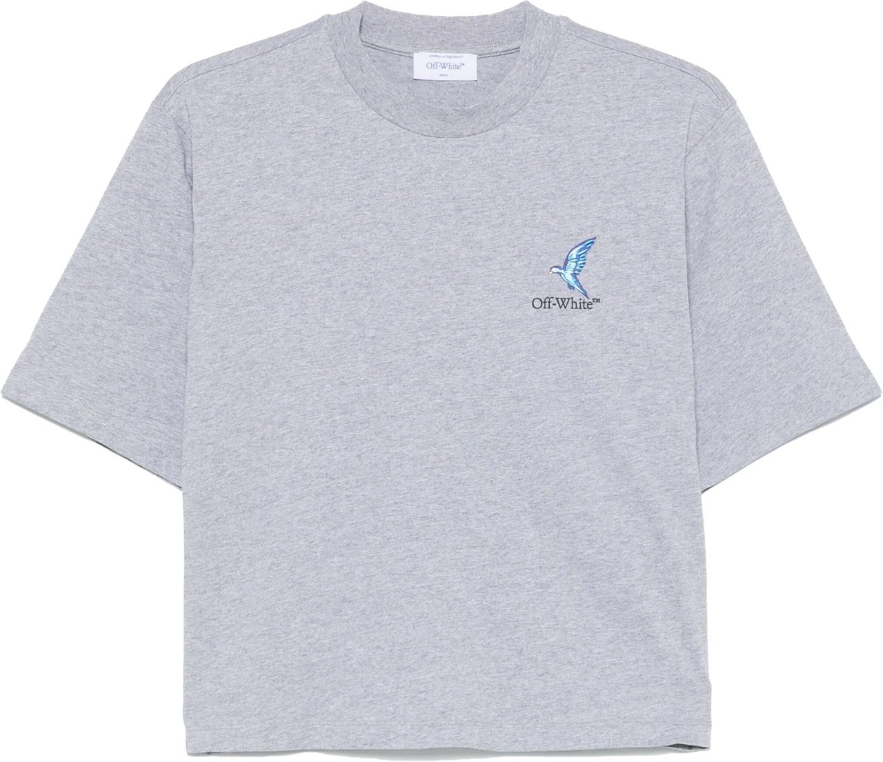 OFF-WHITE Fresco Arrow Boxy Tee Grey Melance Grijs