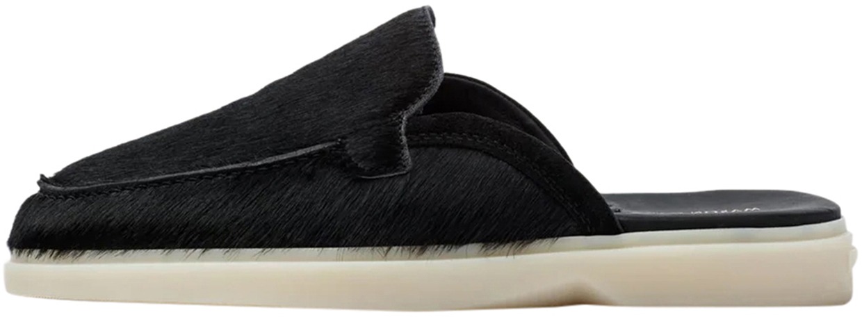Mason Garments Amalfi Mule Pony Black Zwart