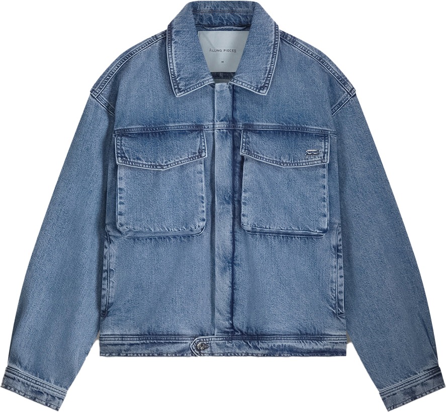 Filling Pieces Denim Jacket Indigo Blauw